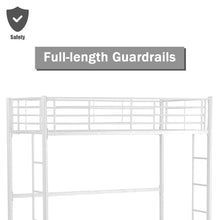Load image into Gallery viewer, Gymax Twin Loft Bed Metal Bunk Ladder Beds Boys Girls Teens Kids Bedroom Dorm White
