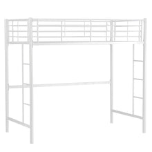 Load image into Gallery viewer, Gymax Twin Loft Bed Metal Bunk Ladder Beds Boys Girls Teens Kids Bedroom Dorm White
