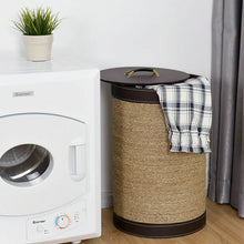 Load image into Gallery viewer, Gymax 5 PCS Round Storage Basket Seaweed Hamper Open Box Laundry Basket Bin Organizer
