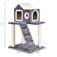 Load image into Gallery viewer, Gymax 36&#39;&#39; Cat Tree Kitten Activity Tower Furniture Room Condo Scratching Posts Ladder
