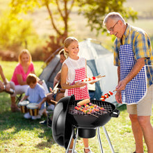 Load image into Gallery viewer, Gymax 18.5-Inch Kettle Charcoal Grill BBQ Outdoor Backyard Cooking with Wheels Black
