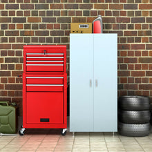 Load image into Gallery viewer, Gymax 2 in 1 Rolling Cabinet Storage Chest Box Garage Toolbox Organizer w/ 6 Drawers

