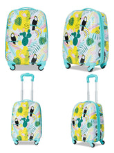 Load image into Gallery viewer, Gymax 2PC Kids Luggage Set Backpack &amp; Rolling Suitcase Travel ABS Flamingos

