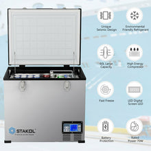 Load image into Gallery viewer, Gymax Compressor Refrigerator Portable Electric Car Freezer Cooler 63-Quart
