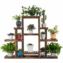 Load image into Gallery viewer, Gymax 6-Tier Flower Wood Stand Plant Display Rack Multifunctional Storage Shelf
