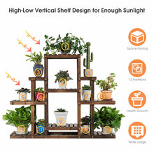Load image into Gallery viewer, Gymax 6-Tier Flower Wood Stand Plant Display Rack Multifunctional Storage Shelf
