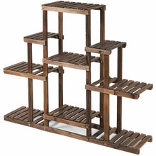 Load image into Gallery viewer, Gymax 6-Tier Flower Wood Stand Plant Display Rack Multifunctional Storage Shelf
