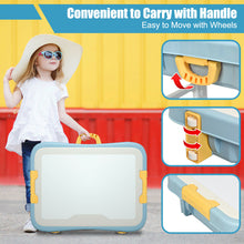 Load image into Gallery viewer, Gymax 6 in 1 Kids Activity Table Set w/ Chair Toddler Luggage Building Block Table
