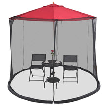 Load image into Gallery viewer, Gymax 9/10FT Umbrella Table Screen Cover Mosquito Bug Insect Net Outdoor Patio Netting
