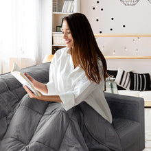 Load image into Gallery viewer, Gymax 10 lbs Weighted Blankets Twin/Full/Queen/King Size Cotton w/ Glass Beads

