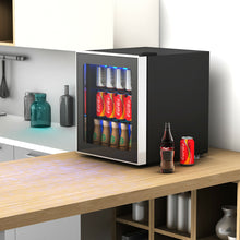 Load image into Gallery viewer, Gymax 60 Can Beverage Refrigerator Beer Wine Soda Drink Cooler Mini Fridge Glass Door

