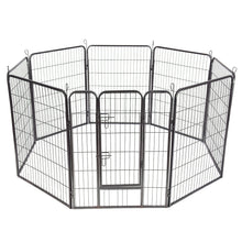 Load image into Gallery viewer, Gymax 40&#39;&#39; 8 Panel Pet Puppy Dog Playpen Door Exercise Kennel Fence Metal
