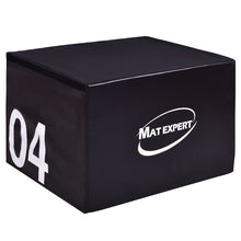 Load image into Gallery viewer, Gymax 24&#39;&#39; PVC Soft Foam Jumping Box Plyometric Exercise Black
