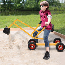 Load image into Gallery viewer, Gymax Heavy Duty Kid Ride-on Sand Digger Excavator Digging Scooper Toy 4-Wheel
