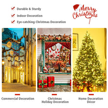 Load image into Gallery viewer, Gymax Pre-Lit 7&#39; Artificial Christmas Tree Premium Spruce Hinged 460 LED Lights Pine Cones
