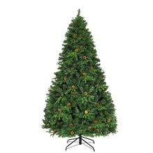Load image into Gallery viewer, Gymax Pre-Lit 7&#39; Artificial Christmas Tree Premium Spruce Hinged 460 LED Lights Pine Cones
