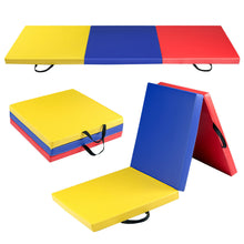 Load image into Gallery viewer, Gymax 6&#39;x2&#39; Fitness Exercise Tri-Fold Gymnastics Mat Colorful
