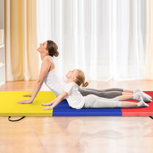 Load image into Gallery viewer, Gymax 6&#39;x2&#39; Fitness Exercise Tri-Fold Gymnastics Mat Colorful
