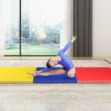 Load image into Gallery viewer, Gymax 6&#39;x2&#39; Fitness Exercise Tri-Fold Gymnastics Mat Colorful
