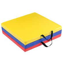 Load image into Gallery viewer, Gymax 6&#39;x2&#39; Fitness Exercise Tri-Fold Gymnastics Mat Colorful
