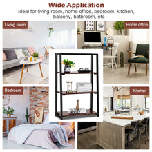 Load image into Gallery viewer, Gymax 3 Tier Folding Ladder Bookcase Multifunctional Plant Flower Display Stand Shelf
