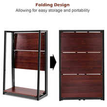 Load image into Gallery viewer, Gymax 3 Tier Folding Ladder Bookcase Multifunctional Plant Flower Display Stand Shelf
