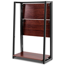 Load image into Gallery viewer, Gymax 3 Tier Folding Ladder Bookcase Multifunctional Plant Flower Display Stand Shelf
