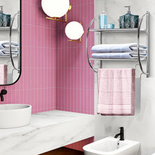Load image into Gallery viewer, Gymax Wall Mount Shower Organizer Holder 2-Tier Bathroom Rack Storage Toilet Towel Bar
