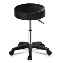 Load image into Gallery viewer, Gymax 1 PC Adjustable Hydraulic Rolling Swivel Bar Stool Massage Spa Beauty Seat Black
