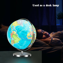 Load image into Gallery viewer, Gymax 13&#39;&#39; Illuminated World Globe 720 Degree Rotating Education Cartography Map W/ LED
