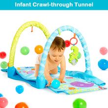 Load image into Gallery viewer, Gymax 4-in-1 Activity Play Mat Baby Activity Center w/3 Hanging Toys
