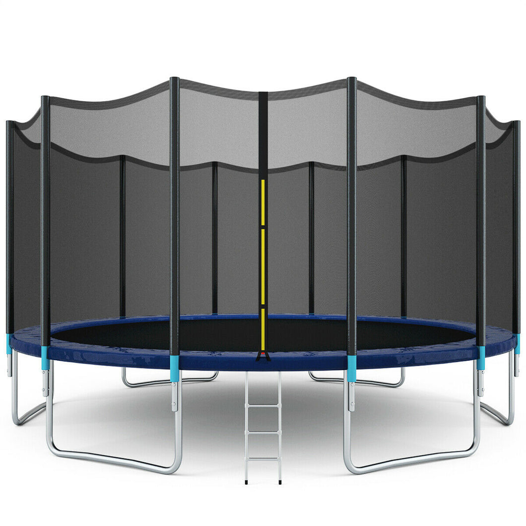 Gymax 16FT Trampoline Combo Bounce Jump Safety Enclosure Net